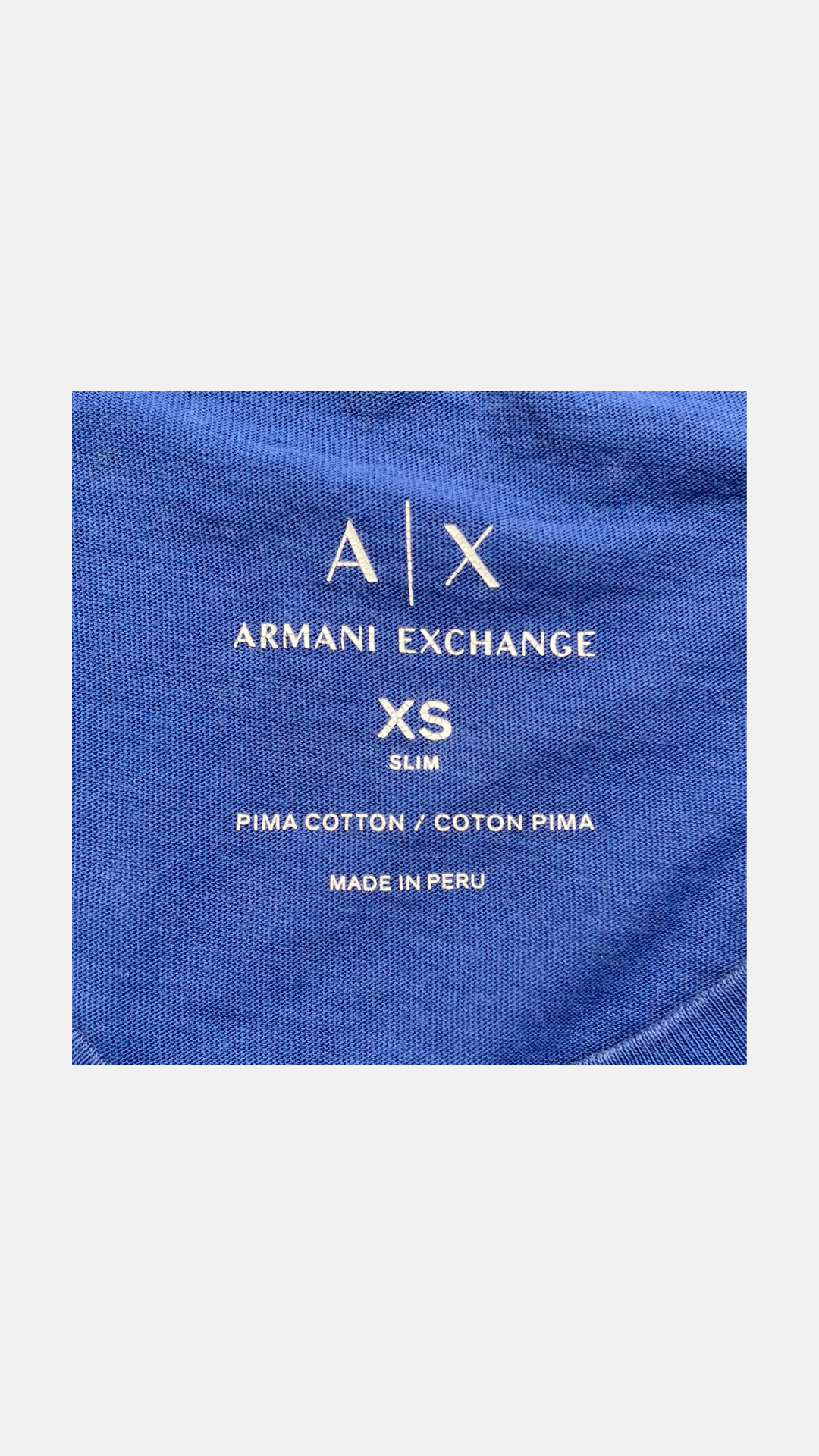 Polo Armani Exchange Azul
